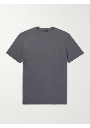 TOM FORD - Lyocell and Cotton-Blend Jersey T-Shirt - Men - Blue - IT 44