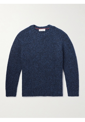Brunello Cucinelli - Alpaca-blend sweater - Men - Blue - IT 46