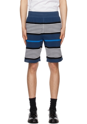 Burberry Navy Striped Shorts