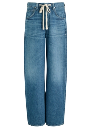 Citizens OF Humanity Brynn Wide-leg Drawstring Jeans - Dark Blue - 28 (W28 / UK10 / S)