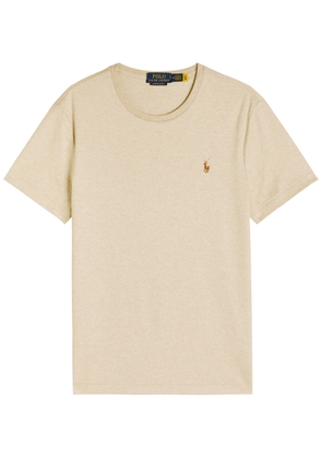 Polo Ralph Lauren Logo-embroidered Cotton T-shirt - Ecru - Xxl