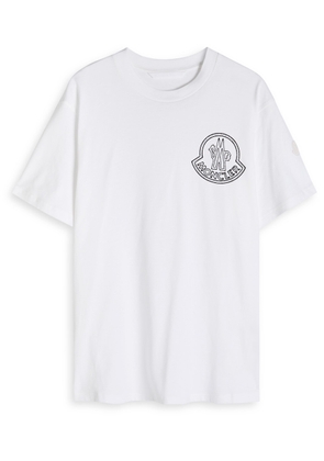 Moncler New Badge Logo-print Cotton T-shirt - White - Xxl