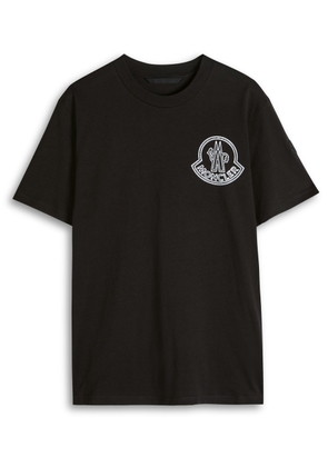 Moncler New Badge Logo-print Cotton T-shirt - Black - XL