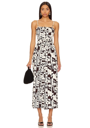 MINKPINK Joan Midi Dress in Brown. Size XL.
