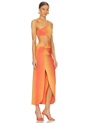 OW Collection Isabel Dress in Orange. Size L. Also in XL.