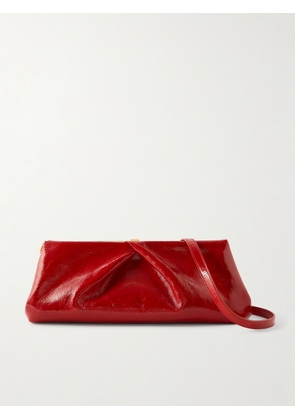 Dries Van Noten - Crinkled Patent-leather Clutch - Red - One size