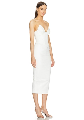 Michael Costello x REVOLVE Zosia Midi Dress in Ivory. Size M. Also in L, S, XS.