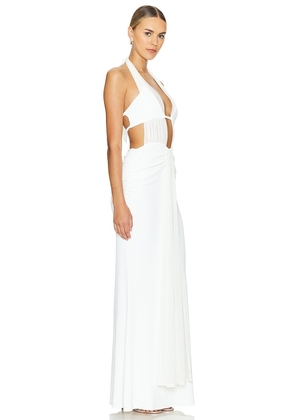 NBD Ilta Maxi Dress in White. Size XL. Also in L, M, S, XS, XXS.