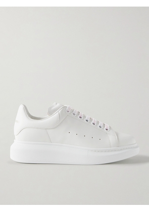 MCQUEEN - Exaggerated-sole Leather Sneakers - White - EU 34,EU 34.5,EU 35,EU 35.5,EU 36,EU 36.5,EU 37,EU 37.5,EU 38,EU 38.5,EU 39,EU 39.5,EU 40,EU 40.5,EU 41,EU 41.5,EU 42