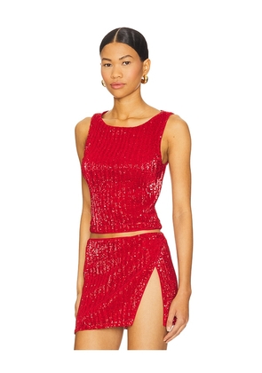 Lovers and Friends Selma Top in Red. Size L. Also in M, S, XL, XS, XXS.