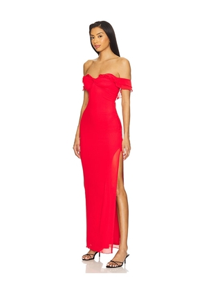 MORE TO COME Blake Maxi Dress in Red. Size L. Also in S, XS.