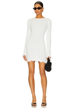 SNDYS Baha Mini Dress in White. Size XXL. Also in L, M, XL.