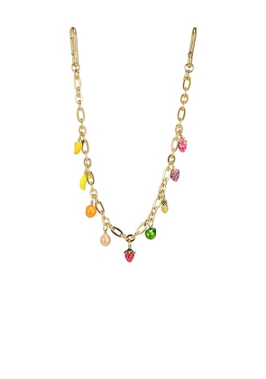 petit moments Sorrento Bag Charm in Metallic Gold.