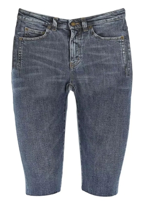 Saint Laurent knee-length denim shorts - Blue