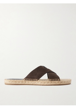 Zegna - Panarea Suede Sandals - Men - Brown - UK 6