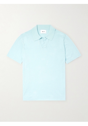 NN07 - Ryan 6311 Cotton and Linen-Blend Polo Shirt - Men - Blue - S