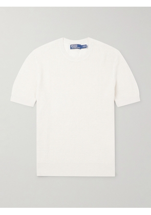 Polo Ralph Lauren - Waffle-Knit Linen T-Shirt - Men - Neutrals - S