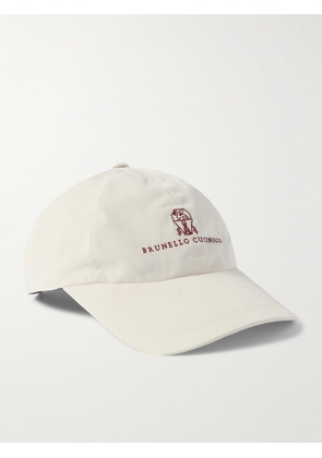Brunello Cucinelli - Logo-Embroidered Cotton-Twill Baseball Cap - Men - White - S