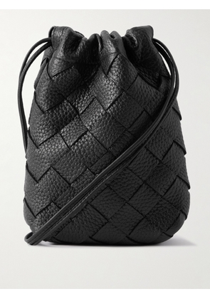Bottega Veneta - Intrecciato Full-Grain Leather Pouch - Men - Black