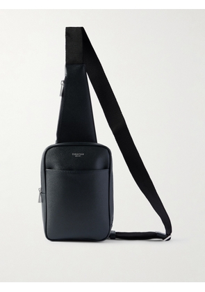 Serapian - Cross-Grain Leather Sling Backpack - Men - Blue