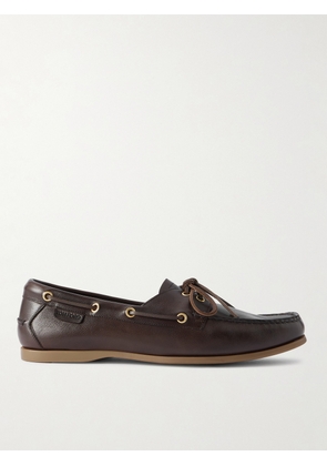 TOM FORD - Robin Full-Grain Leather Boat Shoes - Men - Brown - EU 40