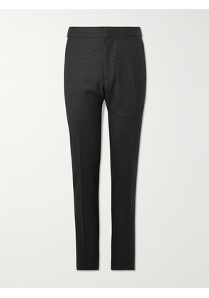 TOM FORD - Dyllan Slim-Fit Houndstooth Wool-Blend Suit Trousers - Men - Gray - IT 46
