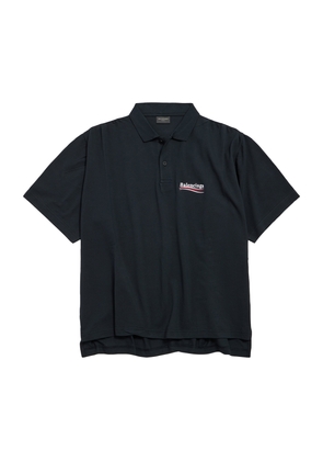 Balenciaga Cotton Piqué Political Campaign Polo Shirt
