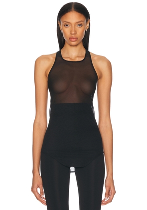 RICK OWENS LILIES Tank Top in Black - Black. Size 38 (also in 40, 42).