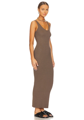 Enza Costa Maxi Tank Dress in Brown. Size M. Also in L, S, XL, XS.