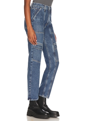 AGOLDE Cooper Cargo Jeans in Denim-Dark. Size 28. Also in 29, 32, 33.