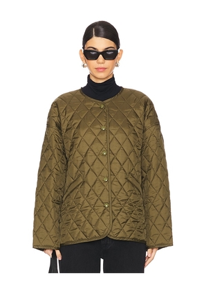 Citizens of Humanity Huntleigh Quilted Coat in Olive. Size M. Also in L.