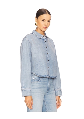 FRAME The Swing Shirt in Blue. Size M. Also in L, S, XL, XS.