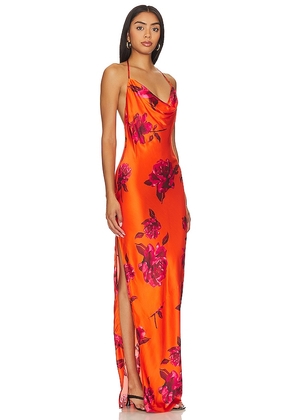 NBD Nicolette Gown in Orange. Size M. Also in S, XS, XXS.