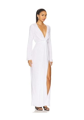 Tularosa Gianna Maxi Dress in White. Size L. Also in S, XS.
