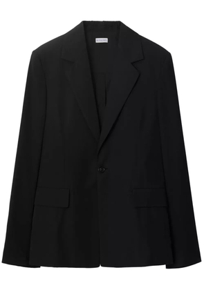 Burberry single-breasted wool blazer - Black