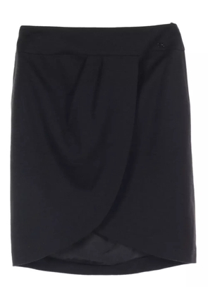 CHANEL Pre-Owned 1986-1988 wool skirt - Black