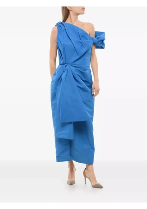 Alexander McQueen draped midi dress - Blue