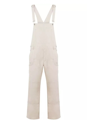 Moschino logo-patch jumpsuit - Neutrals