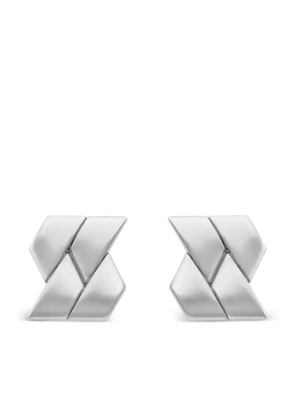 Versace Bind stud earrings - Silver