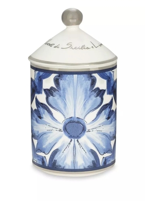 Dolce & Gabbana abstract-print scented candle (340g) - Blue