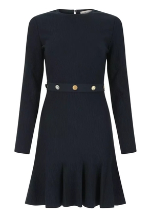 Alexander McQueen ribbed-knit mini dress - Blue