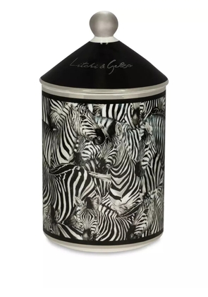 Dolce & Gabbana zebra-print scented candle (340g) - Black
