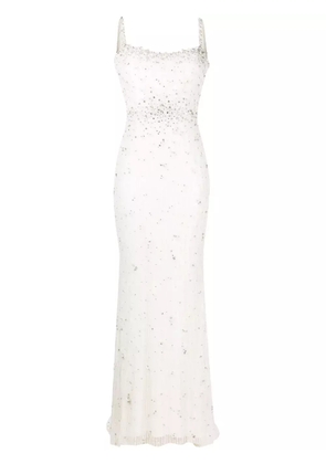 Jenny Packham Kabla floral-sequin bridal gown - White