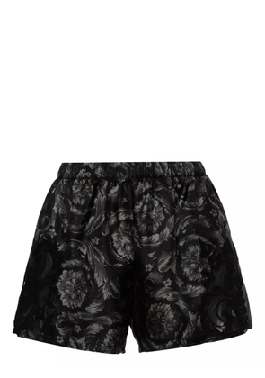 Versace Barocco-print silk pyjama shorts - Black