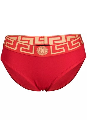 Versace Greca Key-waistband briefs - Red
