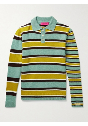 The Elder Statesman - Striped Cashmere Shirt - Men - Blue - S