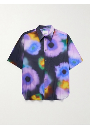 Marant - Labilio Printed Cotton-Poplin Shirt - Men - Purple - XS