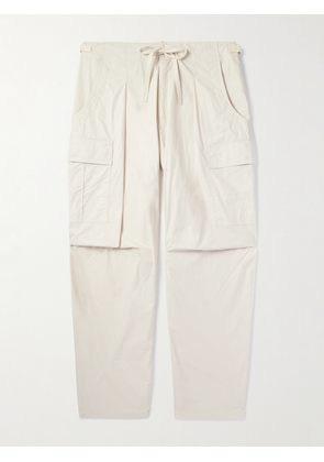 Marant - Caleb Straight-Leg Cotton-Blend Poplin Drawstring Cargo Trousers - Men - Neutrals - FR 36
