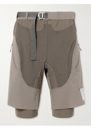 Satisfy - Oakley Straight-Leg Justice™ Compression Shorts - Men - Brown - XS