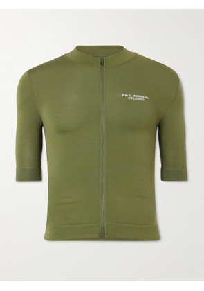 Pas Normal Studios - Escapism Logo-Print Cycling Jersey - Men - Green - XS